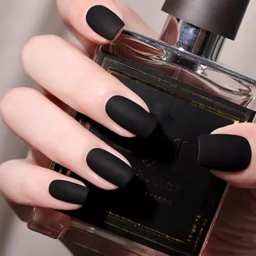 Black Matte Nail Polish - Quick Dry Velvet Finish 10ml | Variation: 0.34 Fl Oz