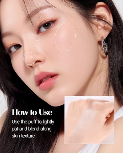 Thesaem Glam Glow Pact Face Powder with Colorful Pearls & Diamond - 1 Pack