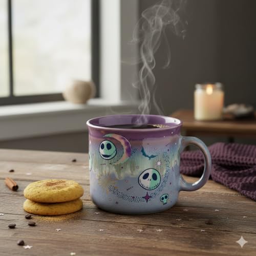 Nightmare Before Christmas Ceramic Camper Mug 20oz - Mystic Opulence Variation