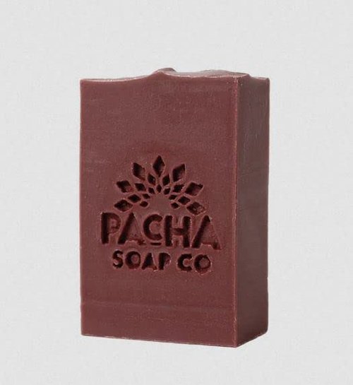 PACHA SOAP Spiced Pomegranate Bar Soap - Nourishing 4 Oz Cleansing Bar for Soft Skin