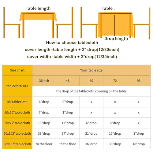Gold Sequin Tablecloth 50x72 Inch Rectangular Wedding Party Decor - Gold