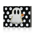 Halloween Wooden Table Decor Ghost Faux Books Indoor Home Office Shelf Accent