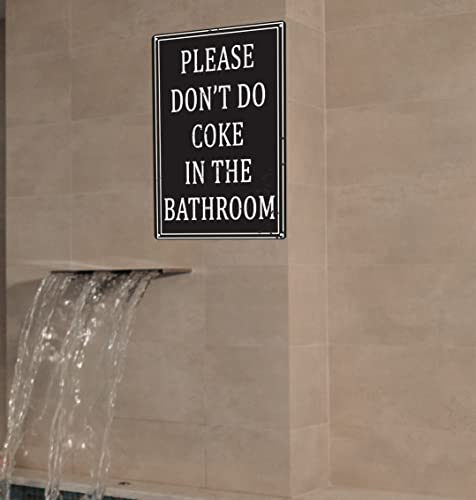 Funny Bathroom Rules Metal Tin Sign - Man Cave Wall Art - Variation 09