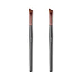 OWLFAVO Makeup Angle Eyeliner Kabuki Brush 2 Pcs - Portable Eye Powder Foundation Brush, Beauty Cosmetic Tool for Professional and Travel, Pack of 2