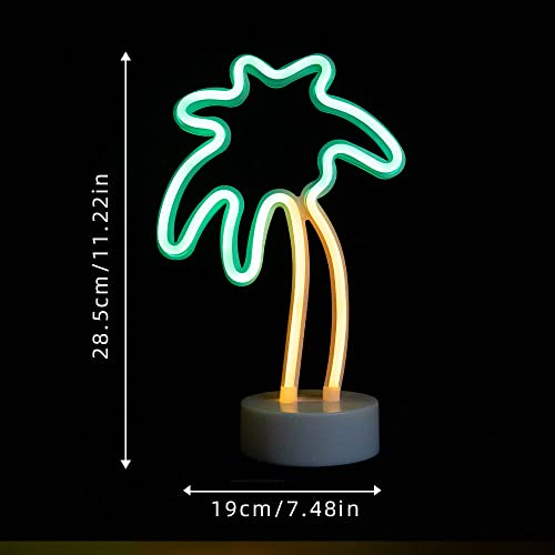Palm Tree Neon Sign - Green LED Neon Lights for Home Decor - Variation: Palm Tree