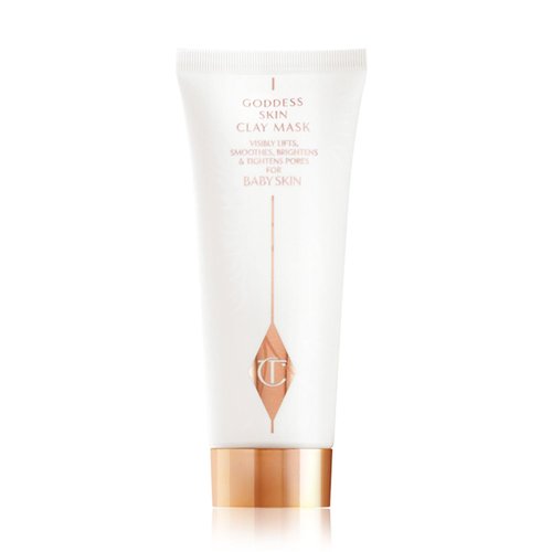 Charlotte Tilbury Goddess Skin Clay Mask - Hydrating Pore Tightening Face Mask with Vitamin C & Almond Oil | Luminous Glow
