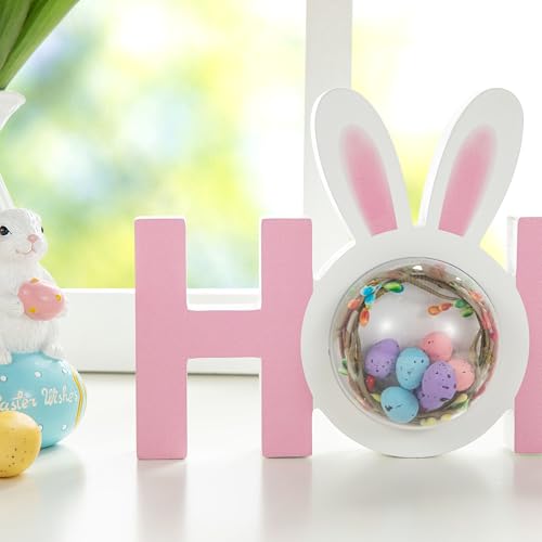 Easter Hop Wooden Bunny Sign - Spring Table Decor for Easter Party - Variation of THIS listing