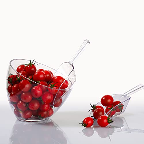 12 Pcs Acrylic Candy Bowls with Scoops for Party Buffet - 25 oz Variation of 12