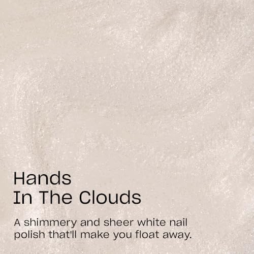 OPI Nail Lacquer - Classic Colors in Sheer Pastel White Shimmer - Hands In The Clouds