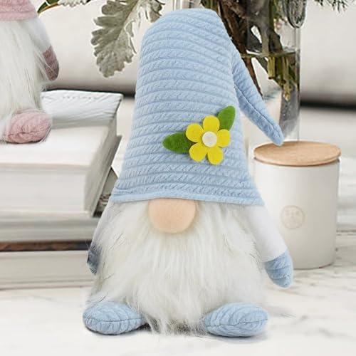 2PC Easter Gnome Decorations with Lights - Handmade Spring Home Decor Gifts