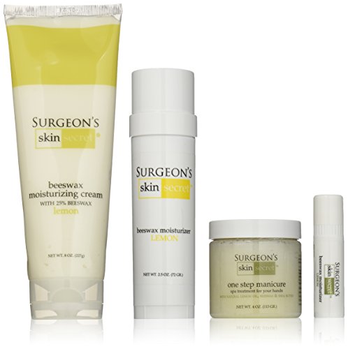 Lemon Beeswax Moisturizer Gift Set - 4-Piece Skin Care Collection