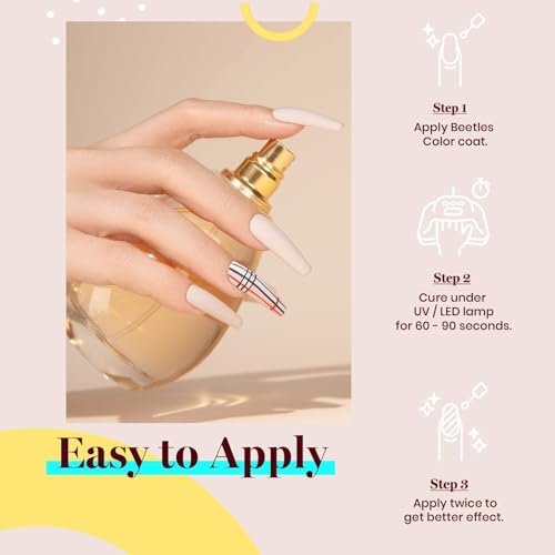Beetles E-Creme Nude Stone Beige Gel Nail Polish 15ML - Nude & Elegant