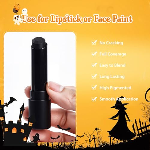 Halloween Cat Makeup Kit with Headband, Eyeliner & Lipstick - Black & Adjustable
