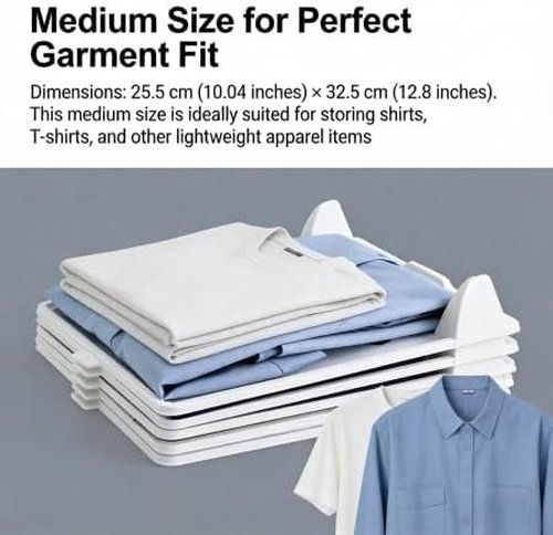 Skiennix 5-Piece Clothing Organizer - Stackable Storage with Flip-Top Lid | Space-Saving Design for Shirts & T-Shirts