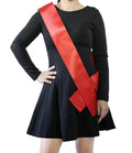 6 Pack Red Satin Sashes for Pageants DIY Party Decorations - Blank & Customizable