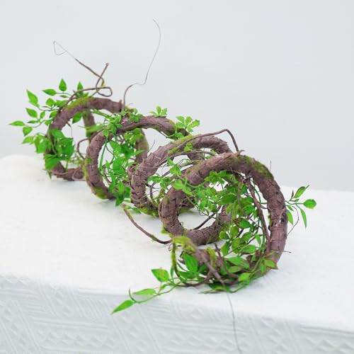 71-Inch Bendable Jungle Vine Garland with Lifelike Greenery for Decorations