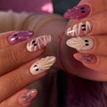 Halloween Press On Nails Short Almond Mummy Ghost Spider Kit - Variation of THIS listing
