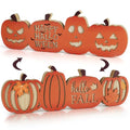 Hello Fall Large Wooden Pumpkin Sign Set - Autumn Decor for Home & Thanksgiving - Sophena