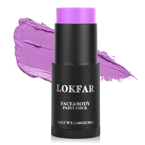 Purple Face Paint Stick - Cream-Based Body & Face Makeup, Long Lasting, 1.06 Oz