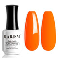Neon Orange Gel Nail Polish 15ML Long Lasting UV Curing Soak Off Nail Art - Variation RAR1361
