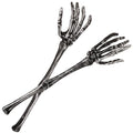 Skeleton Hand Salad Spoon Set - Halloween Skull Claw Serving Utensils