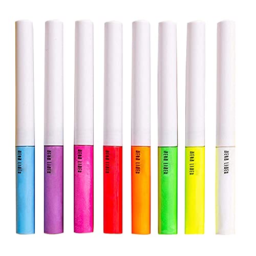 Neon Matte Liquid Eyeliner Set - 8 Bright Colors, Waterproof & Smudgeproof, UV Glow - Set 02