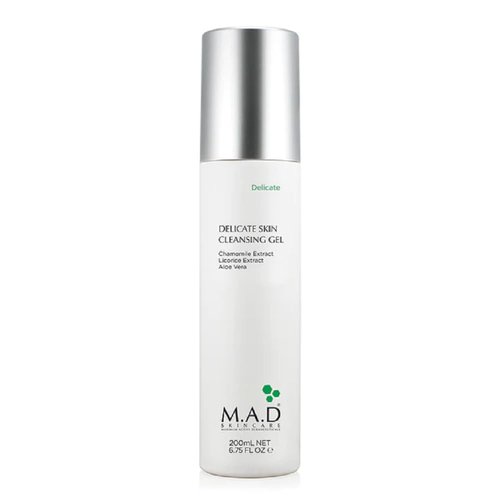 M.A.D Skincare Delicate Skin Cleansing Gel - Extra Gentle Formula | 6.75 oz Size
