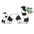 Black & White Beetlejuice Sandworm Foam Centerpiece - Halloween Party Decor, 3 Pieces