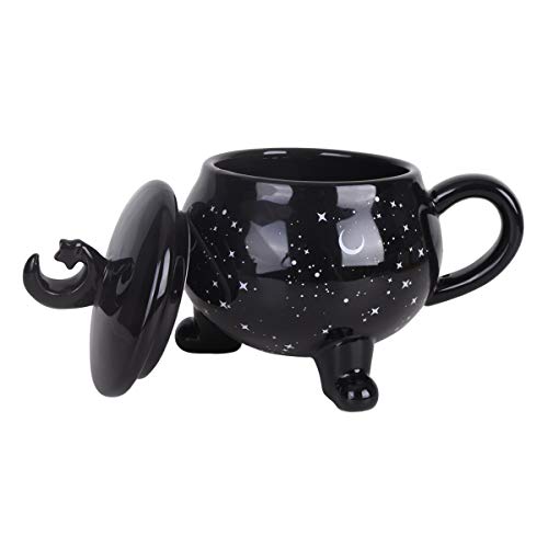 Halloween Witchy Coffee Mug 14oz Ceramic Moon & Stars Tea Cup - Gift for Women
