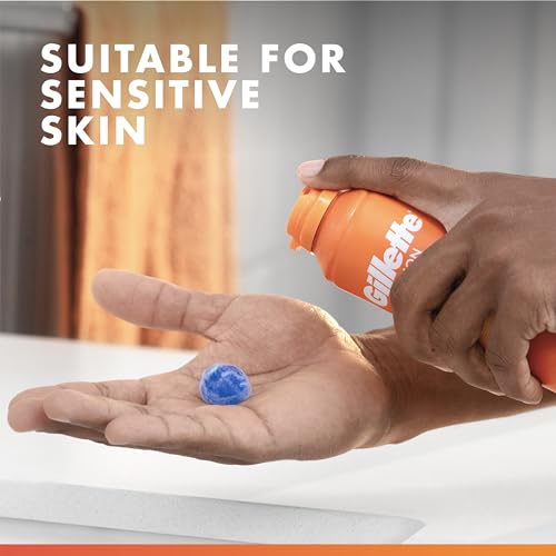 Gillette Fusion5 Ultra Sensitive Shave Gel 7oz Pack of 6 - Sensitive Skin Protection