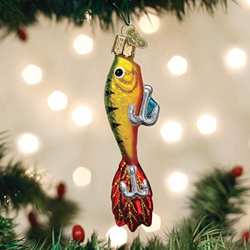 Fishing Lure Glass Blown Ornament - Handcrafted Holiday Decoration, Fisherman Collection - Variation of THIS listing