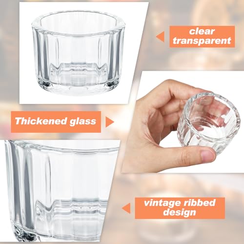 Clear Glass Ribbed Tealight Candle Holders Set of 100 - Durable Votive Decor