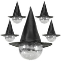 Halloween Inflatable Disco Ball & Witch Hat Decorations Set - Indoor Outdoor Party Decor