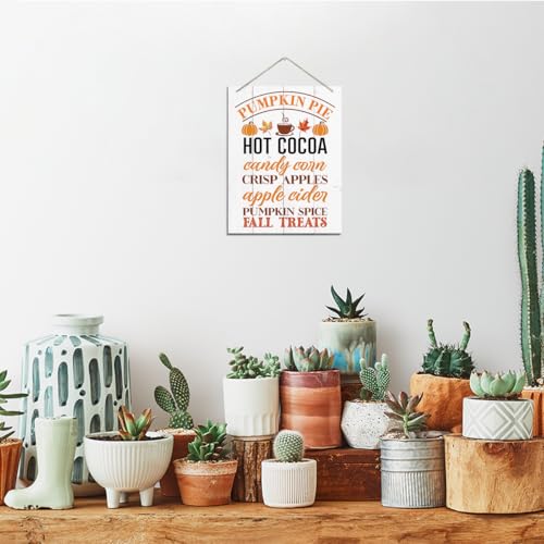 Fall Sign 01 - Rustic Autumn Wooden Wall Plaque for Kitchen & Home Decor