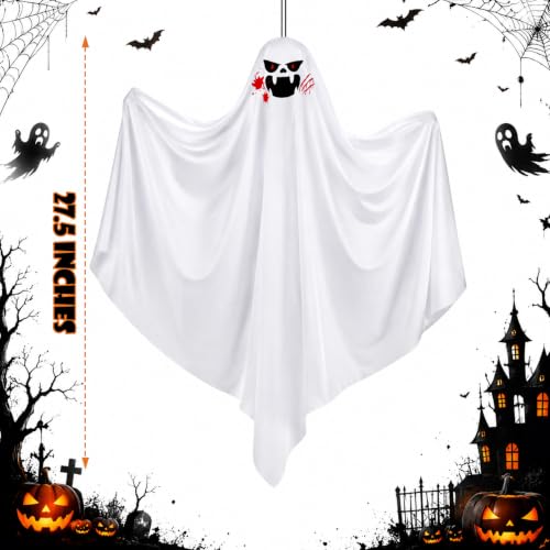 27.5-Inch Hanging Ghost Halloween Decorations - Spooky Ghosts 3 Pack