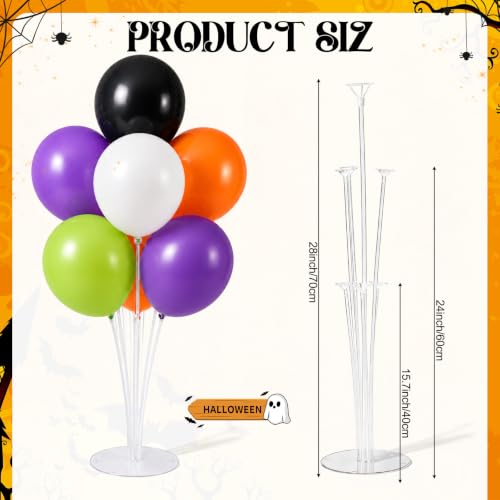 Halloween Baby Shower Decorations Set with Balloons & Clear Balloon Boxes - Baby Gender Reveal Party Supplies
