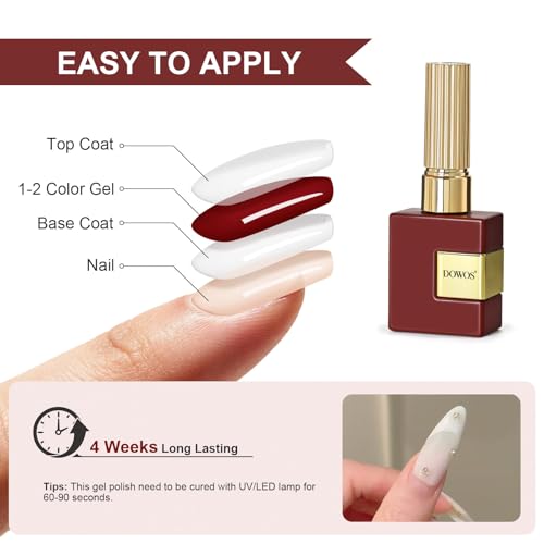 Black 15ML Gel Nail Polish - Same Color Soak Off Gel for Manicure & DIY