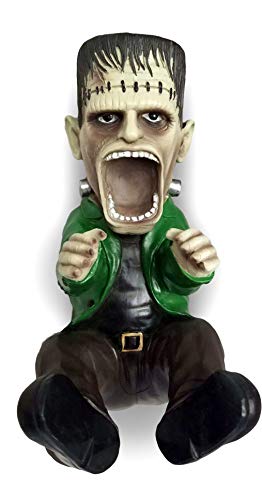 Gothic Frankenstein Wine Bottle Holder - Unique Horror Kitchen Decor