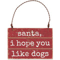 Holiday Dog Ornament - Rustic Christmas Pet Decor, 2.25 Inch