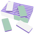 Nail Buffer and Shine Kit - 20 Pack with 1000/4000 Grit - Big Purple Variation