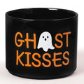 Halloween Ghost Kisses Ceramic Candy Dish Cauldron - Mini Tiered Tray Decor, Snack Bowl, Gift