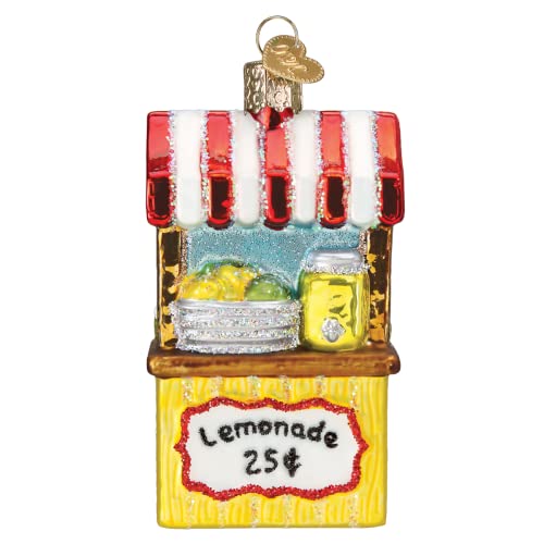 Old World Christmas Lemonade Stand Glass Blown Ornament - Handcrafted Holiday Decoration