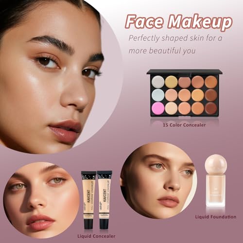 KAVCENT Medium Makeup Set for Teens Women Girls Full Kit Makeup Gift