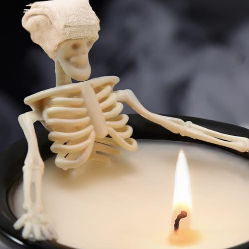 Halloween Skeleton Candle with Cinnamon Scent - Indoor Decor