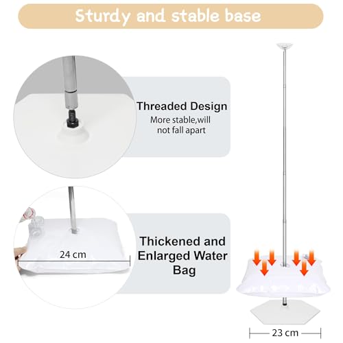 2 Pack Balloon Column Stand Kit with Reusable Metal Telescopic Poles - Stable DIY Party Decoration