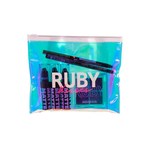 Halloween Makeup Kit with Lipsticks, Glitter Palette, Waterproof Eyeliner & Bag