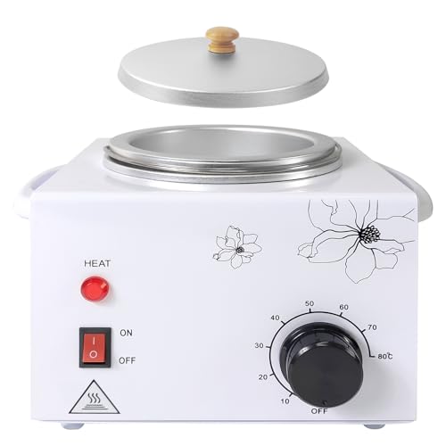 White Portable Wax Warmer for Painless Hair Removal - Single Pot, 600cc