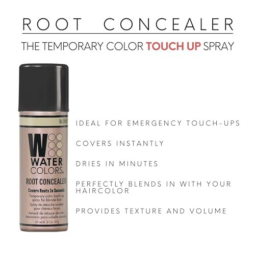 Watercolors Color Root Concealer - Blonde Temporary Hair Touch Up Spray