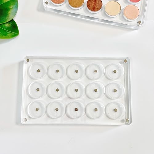 Magnetic Eyeshadow Palette DIY Acrylic Transparent Makeup Organizer 26mm Holes
