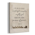Christmas Bible Verse Wall Art Decor Framed Canvas 11x14 - Horrible Variation
